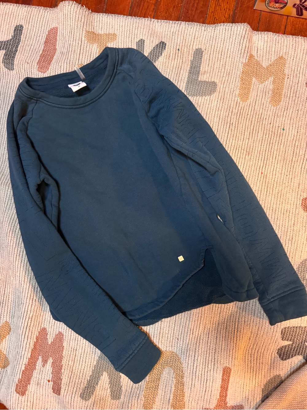 BMW Teal Long-Sleeve Crew Sweatshirt size XS